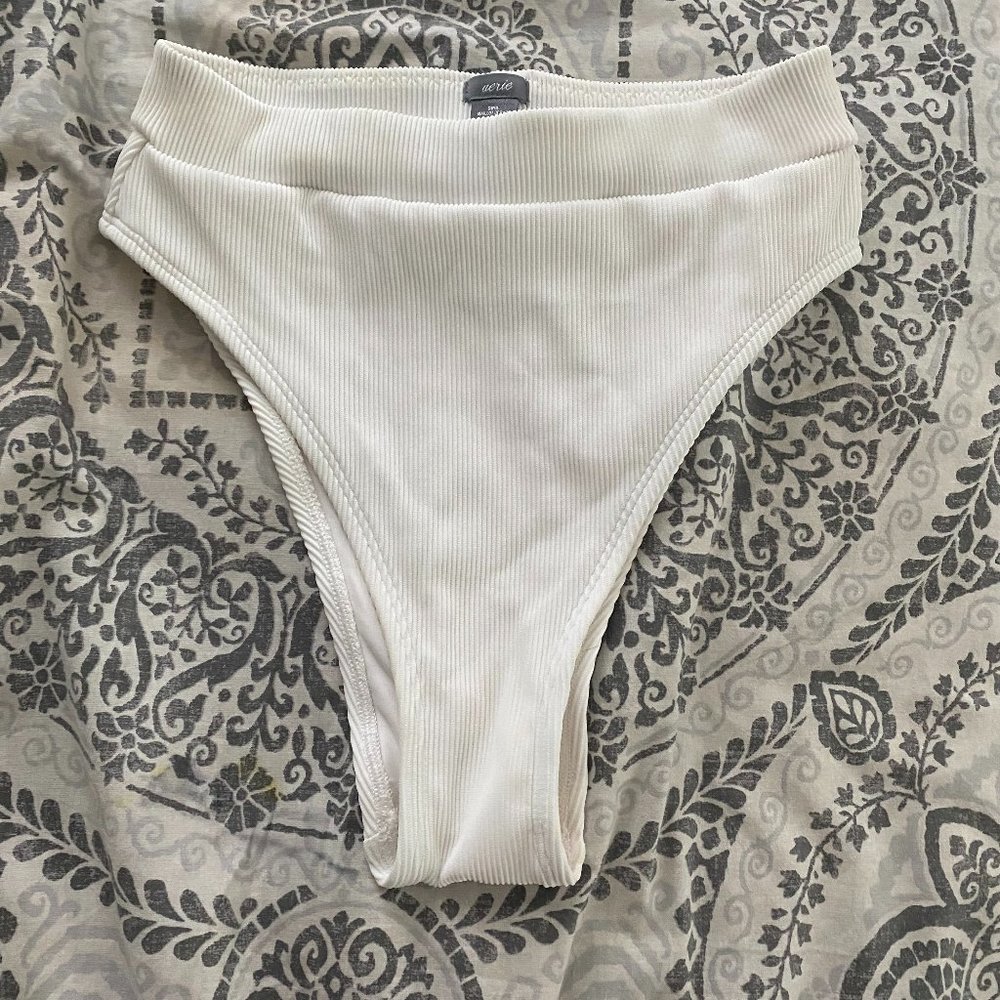 Aerie High Wasted Cheeky Swim Bottoms